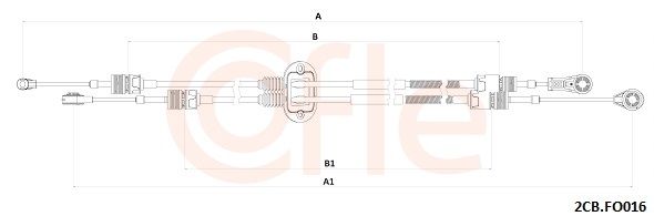 Тросовий привод, коробка передач, Cofle 92.2CB.FO016