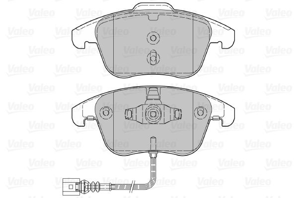 Комплект гальмівних накладок, дискове гальмо, Valeo 601036