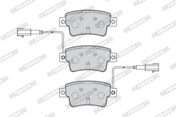 FERODO FDB4325 Brake Pad Set, disc brake