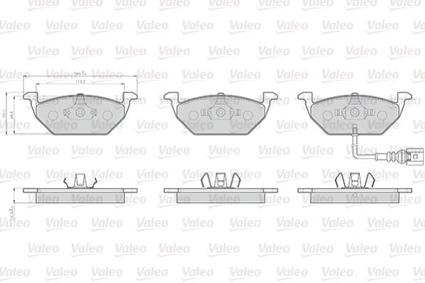 VALEO 872974 Brake Pad Set, disc brake