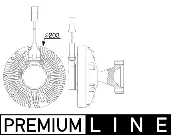 Συμπλέκτης, βεντιλατέρ ψυγείου  BEHR *** PREMIUM LINE ***