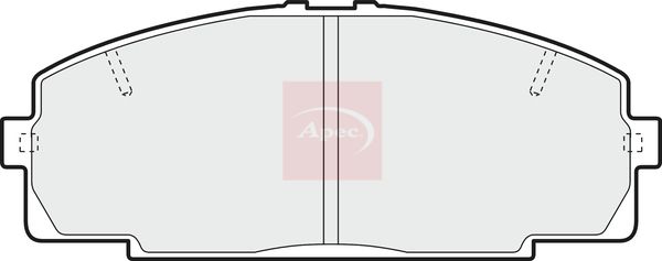 APEC Brake Pad Set, disc brake PAD1371