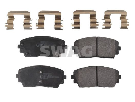 комплект спирачно феродо, дискови спирачки SWAG