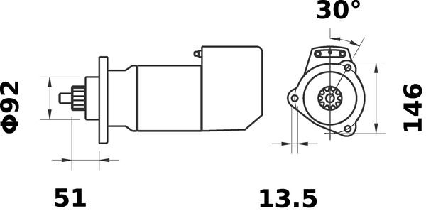 Product Image - Startmotor / starter - MS471 - MAHLE