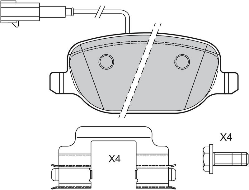 VALEO 601390 Brake Pad Set, disc brake