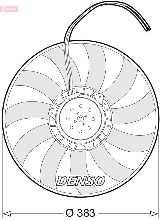 DENSO ventilátor, motorhűtés DER02007