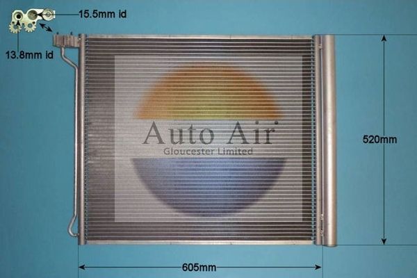 Auto Air Gloucester 16-5263 Condenser, air conditioning