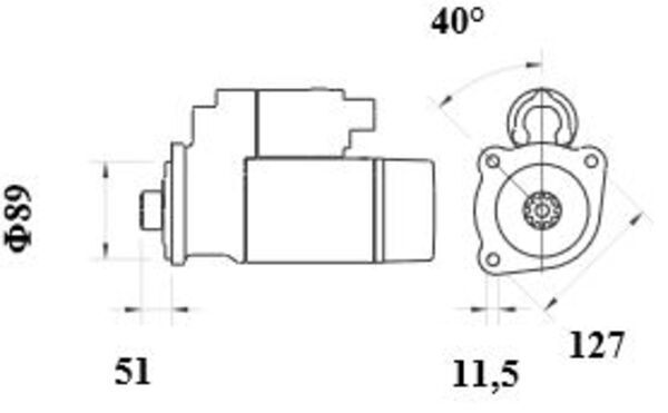 Product Image - Startmotor / starter - MS975 - MAHLE