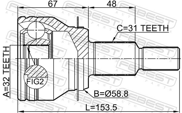 This part match OEM code: FTH1-22-510