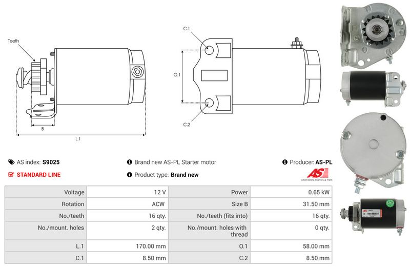 AS-PL S9025 Starter