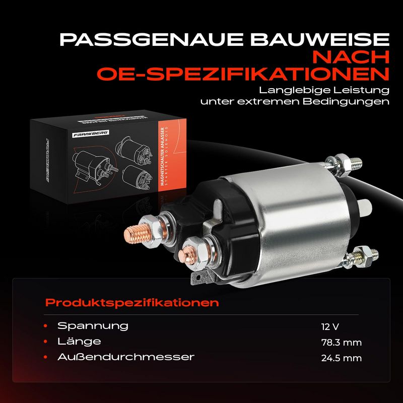 Frankberg 5481FB0058909 Solenoid Switch, starter