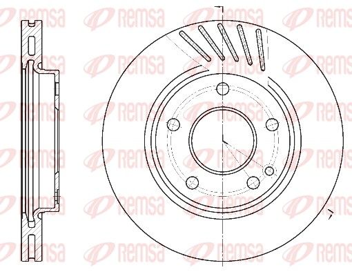 REMSA Mercedess тормозной диск передний W168