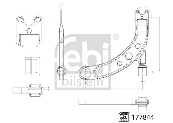 FEBI BILSTEIN 177844 Control/Trailing Arm, wheel suspension