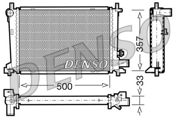 DENSO hűtő, motorhűtés DRM10039
