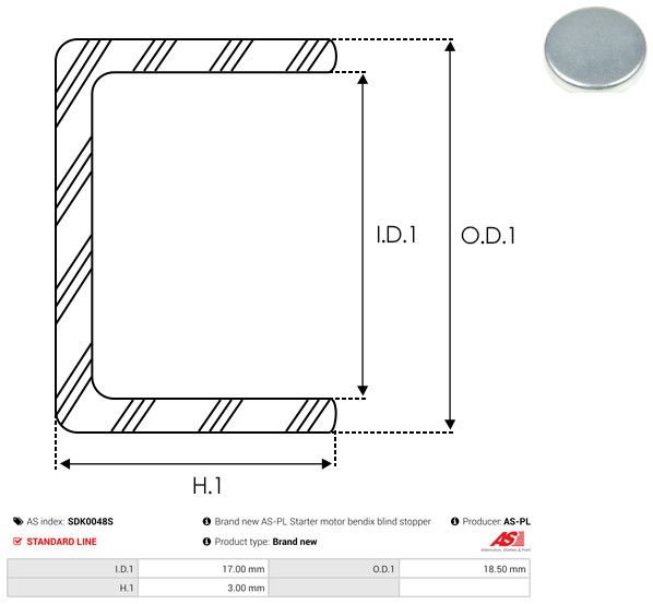 AS-PL SDK0048S Repair Kit, starter