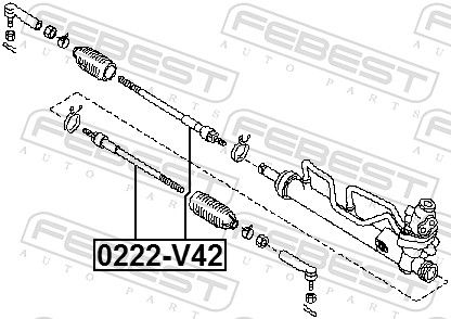FEBEST 0222-V42 Inner Tie Rod