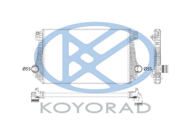Intercooler, compresor KOYORAD IA450214 - Imagine 1