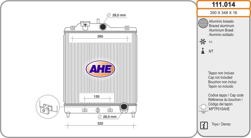 AHE 111.014 - Aušinimo radiatorius