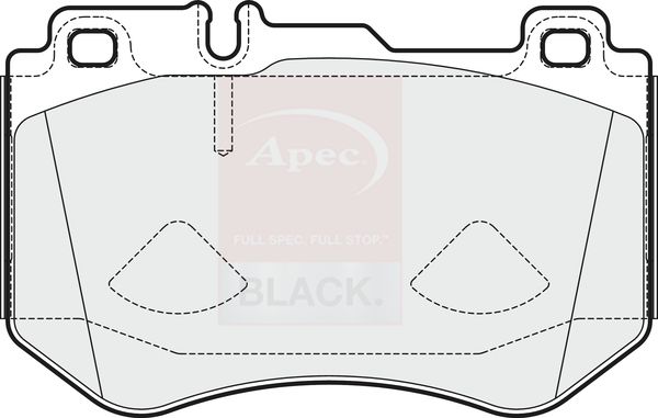 APEC Brake Pad Set, disc brake PAD2024B