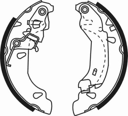 ABE C0F024ABE Brake Shoe Set