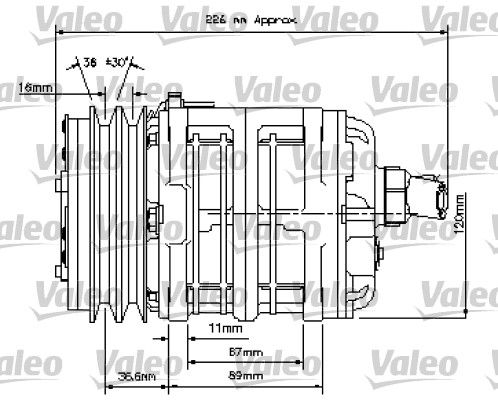 VALEO Compressor, airconditioning 815812