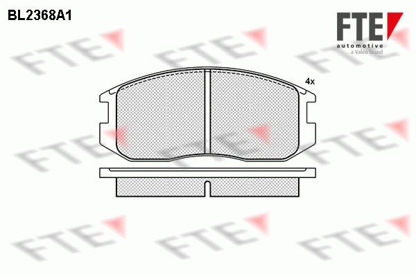 FTE fékbetétkészlet, tárcsafék BL2368A1