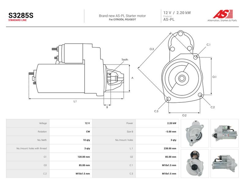 This part match OEM code: 147363808