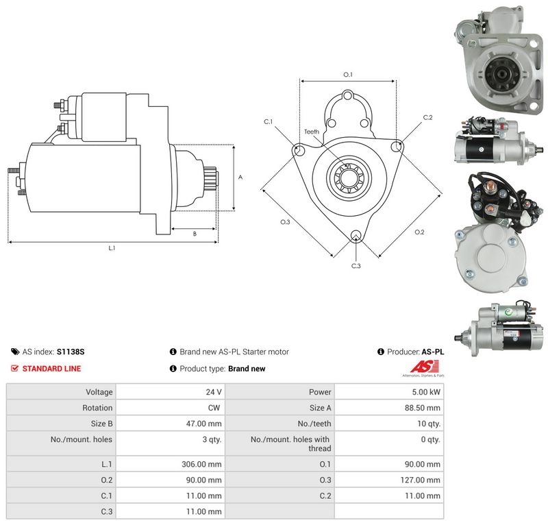 AS-PL S1138S Starter