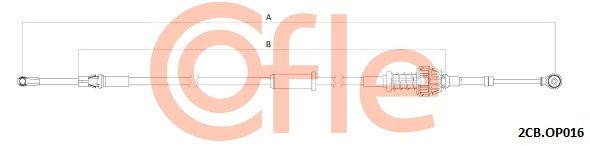 Тросовий привод, коробка передач, Cofle 92.2CB.OP016