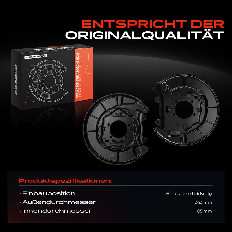 Frankberg 5481FB0032623 Splash Guard, brake disc