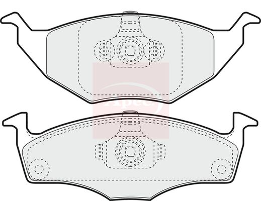 APEC Brake Pad Set, disc brake PAD1379