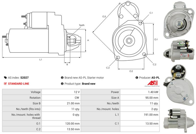 AS-PL S2027 Starter