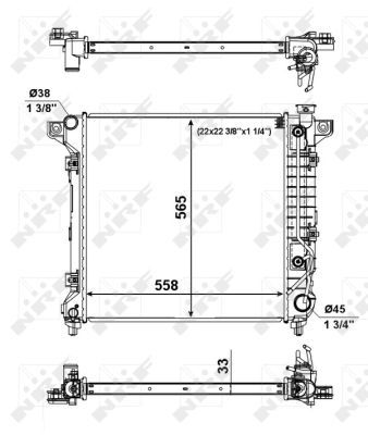 NRF 56023 Radiator, engine cooling