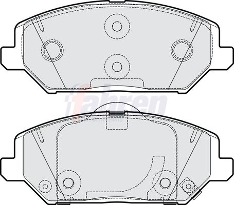 Fahren Brake Pad Set, disc brake FBP3914