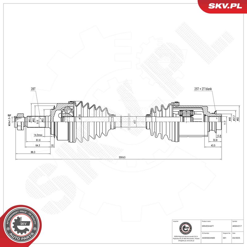 ESEN SKV 40SKV217 Pusašis