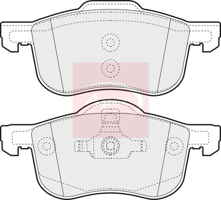 APEC Brake Pad Set, disc brake PAD1075