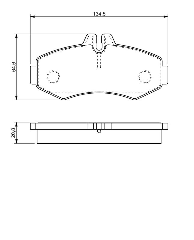 BOSCH 0986494451 Brake Pad Set, disc brake