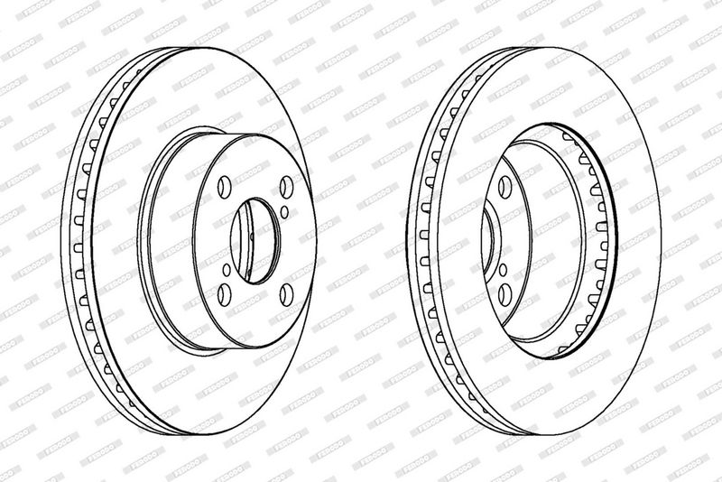 FERODO Disque de frein DDF1294C
