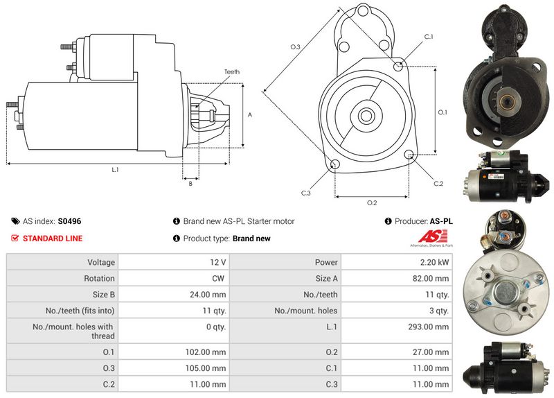 AS-PL S0496 Starter