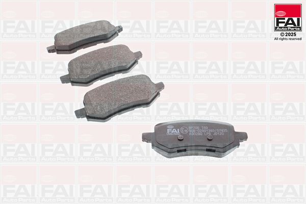 Piduriklotsi komplekt, ketaspidur FAI AutoParts BP706