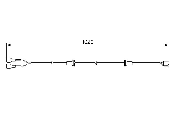 Bosch Warning Contact, brake pad wear 1 987 474 976