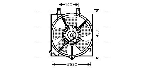 AVA QUALITY COOLING ventilátor, motorhűtés DN7522