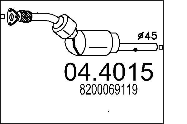 MTS katalizátor 04.4015