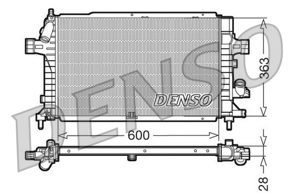 DENSO hűtő, motorhűtés DRM20102