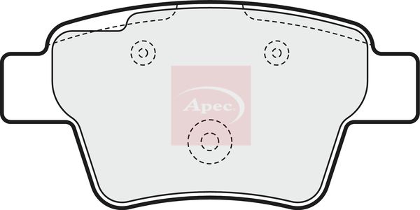 APEC Brake Pad Set, disc brake PAD1558