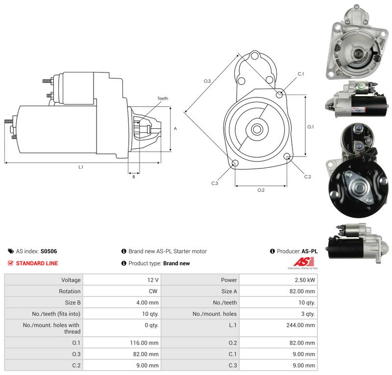 Starter, AS-PL S0506