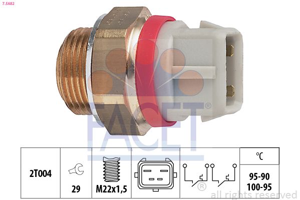 FACET hőkapcsoló, hűtőventilátor 7.5682