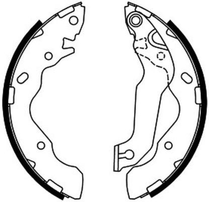 ABE C00500ABE Brake Shoe Set