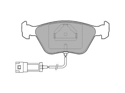 DELPHI LP886 Brake Pad Set, disc brake