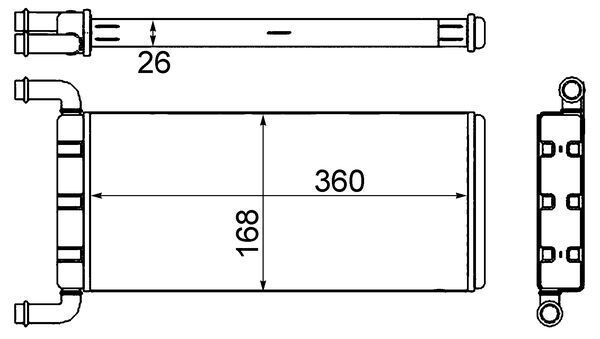 Радиатор печки KNECHT/MAHLE